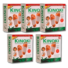 Kit 5 Pacotes Adesivos Kinoki Para os Pés - Renovação e Vitalidade