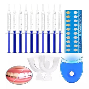 Kit Clareador Dental - Luz Led e Gel Branqueador de Dentes