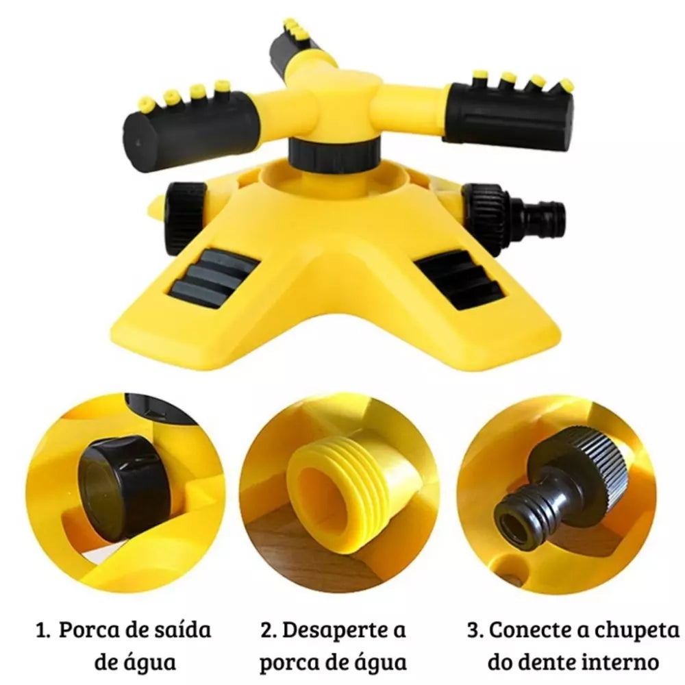 Kit 4 Irrigador de Jardim Automático e Giratório 360º - Econômico e Prático