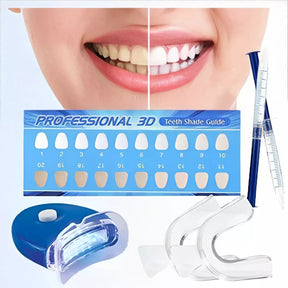 Kit Clareador Dental - Luz Led e Gel Branqueador de Dentes