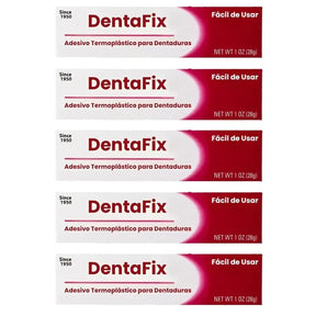 Kit 5 Dentalfix - Fixador e Adesivo Para Dentadura - Ultra Fixação e Conforto