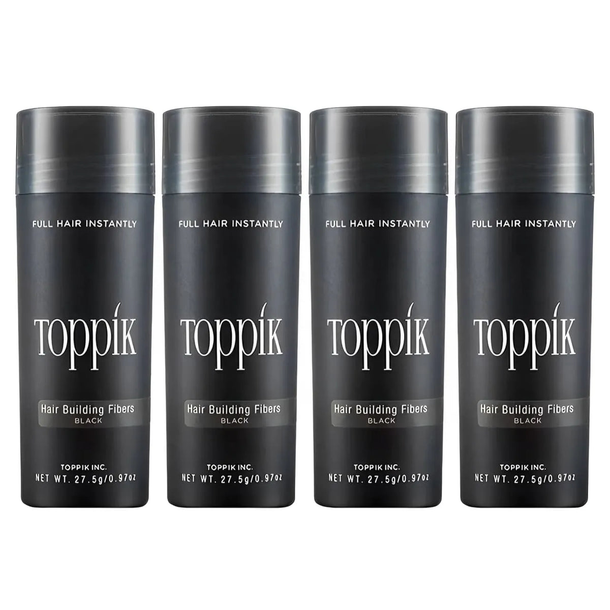 Kit 4 Toppik Hair Fiber - Solução Para Problemas Capilares