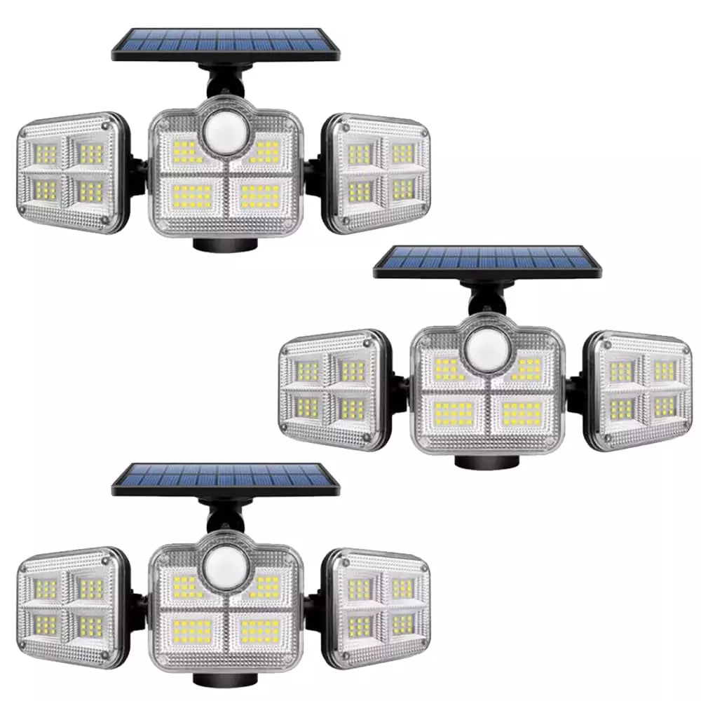 Refletor Led Solar Com 3 Cabeças 800W | Entrega Rapidinho